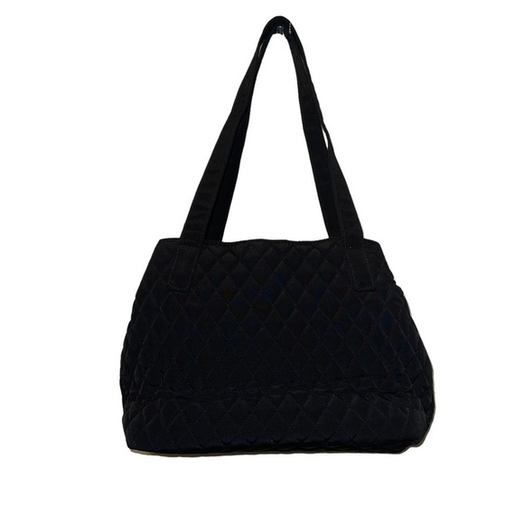 NWT Vera Bradley Vera Bradley logo tag black Quilted Woman Bag - Picture 3 of 8